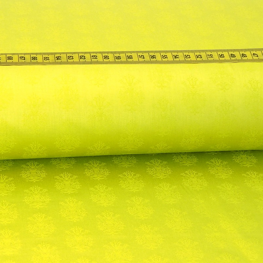 Trachtenstoff - Baumwollsatin Dirndl Design "Greta" Ockergelb Trachtenstoff - Baumwollsatin Dirndl Design "Greta" Ockergelb