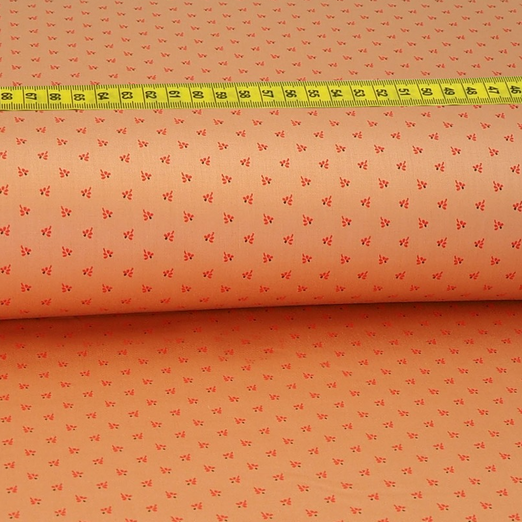 Trachtenstoff - Baumwollsatin Dirndl Design "Lilly" Apricot Trachtenstoff - Baumwollsatin Dirndl Design "Lilly" Apricot