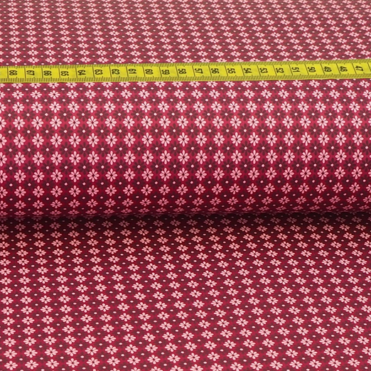 Trachtenstoff - Baumwollsatin Dirndl Design "Viola" Dunkelpink Trachtenstoff - Baumwollsatin Dirndl Design "Viola" Dunkelpink