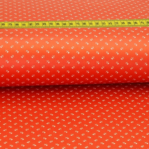 Trachtenstoff - Baumwollsatin Dirndl Design "Evi" Rostrot Trachtenstoff - Baumwollsatin Dirndl Design "Evi" Rostrot