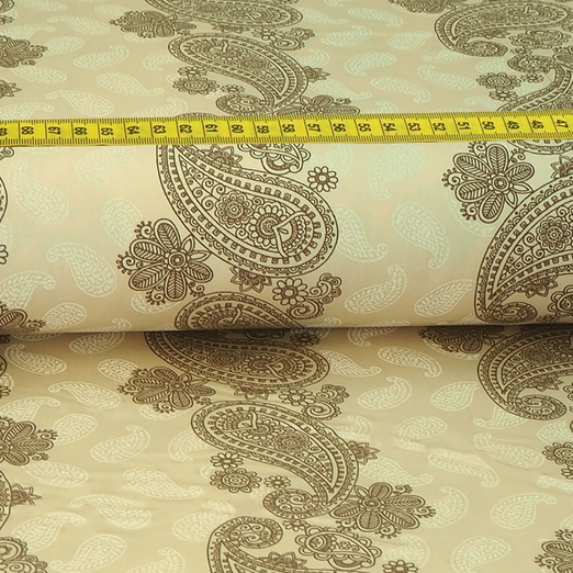 Trachtenstoff - Baumwollsatin Dirndl Design "Finnal" Hellbeige Trachtenstoff - Baumwollsatin Dirndl Design "Finnal" Hellbeige