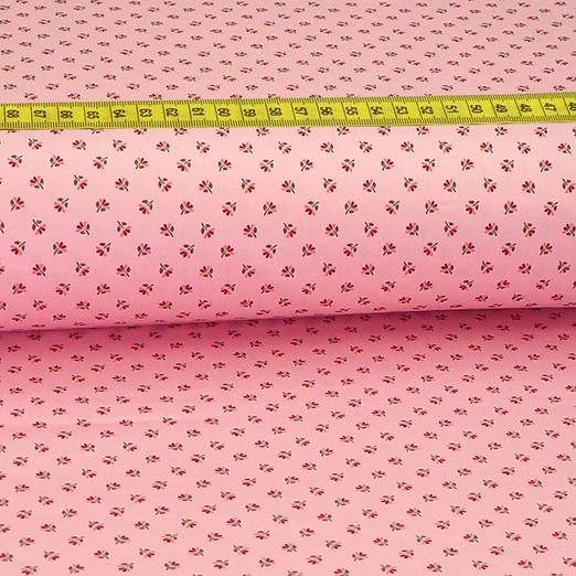 Trachtenstoff - Baumwollsatin Dirndl Design "Fanny" Rosa Trachtenstoff - Baumwollsatin Dirndl Design "Fanny" Rosa