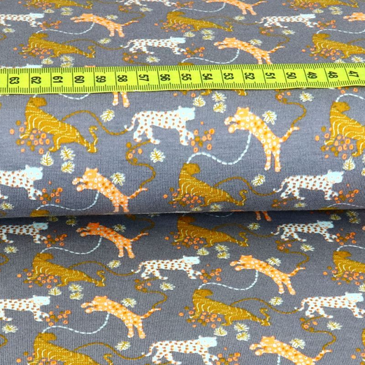Jersey Bunte Leoparden auf Grau