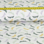 Jersey Palmenwedel auf Creme ORGANIC