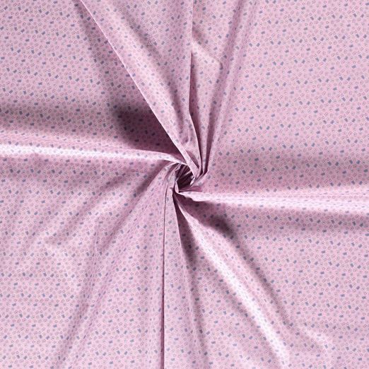 Baumwolle Flowers & Butterflies auf Altrosa Baumwolle Flowers & Butterflies auf Altrosa