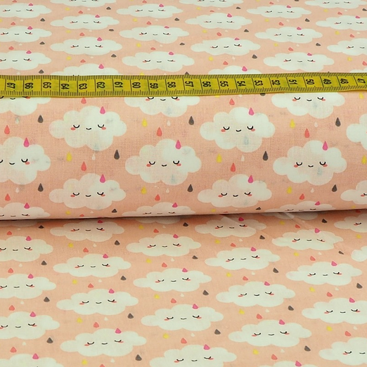 Baumwolle Rainy Clouds Hellrosa Baumwolle Rainy Clouds Hellrosa