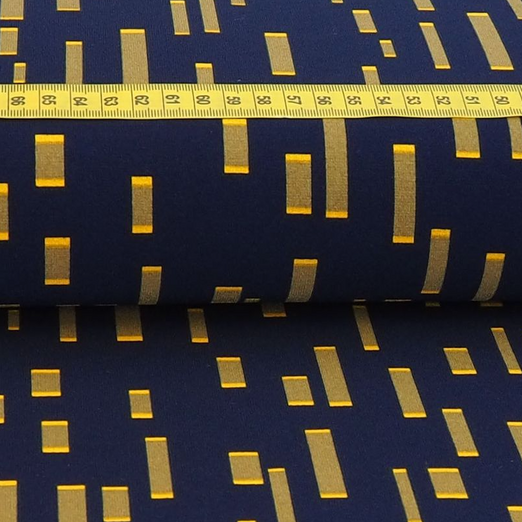 Jersey Polyester Blöcke Dunkelblau