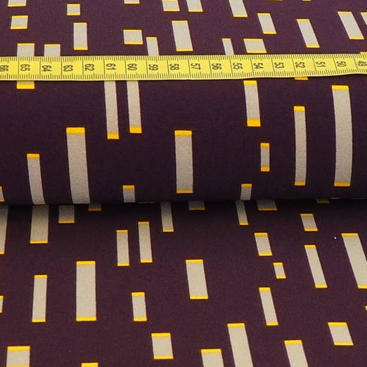 Jersey Polyester Blöcke Aubergine