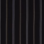 Svart polyesterjersey DOUBLE nålrandig