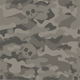 Baumwolle Camouflage Skulls Khaki Baumwolle Camouflage Skulls Khaki