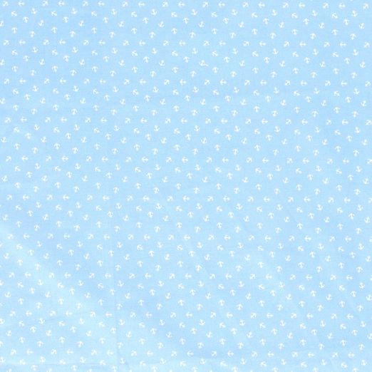 Baumwolle Small Anchors auf Hellblau Baumwolle Small Anchors auf Hellblau