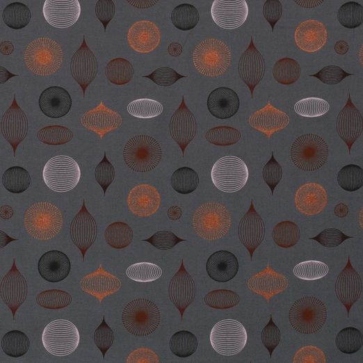 Baumwolle WEIHNACHTEN Foliendruck Weihnachtskugeln auf Dunkelmint Baumwolle WEIHNACHTEN Foliendruck Weihnachtskugeln auf Dunkelmint