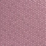 Baumwolle WEIHNACHTEN Foliendruck Silberne Linien und Sterne auf Altrosa