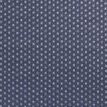 Baumwolle WEIHNACHTEN Foliendruck Silberne Linien und Sterne auf Dunkelblau