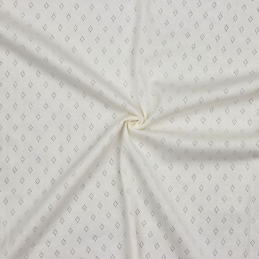Feinstrickjersey Ajour Creme Feinstrickjersey Ajour Creme