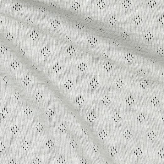 Feinstrickjersey Ajour Sand Melange Feinstrickjersey Ajour Sand Melange