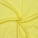 Feinstrickjersey Ajour Gelb