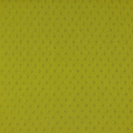 Feinstrickjersey Ajour Senfgelb