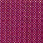 Baumwolle WEIHNACHTEN Foliendruck Rautenmuster auf Fuchsia