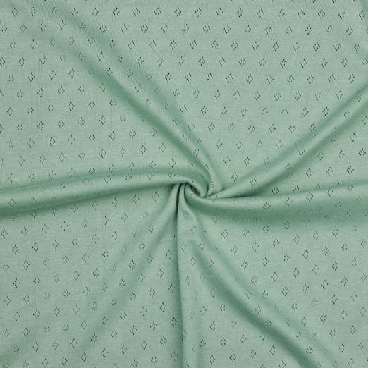 Feinstrickjersey Ajour Dunkelmint Feinstrickjersey Ajour Dunkelmint