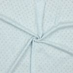 Feinstrickjersey Ajour Hellblau Meliert