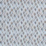 Baumwolle FOLIENDRUCK Runde Rauten auf Hellblau