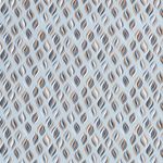 Bomull FOLIEPRINT Runda romber på ljusblå