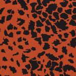 Bekleidungsstoff Viskose Animalprint Giraffe Blutorange