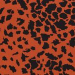 Bekleidungsstoff Viskose Animalprint Giraffe Blutorange