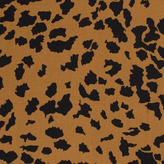 Bekleidungsstoff Viskose Animalprint Giraffe Hellbraun Bekleidungsstoff Viskose Animalprint Giraffe Hellbraun