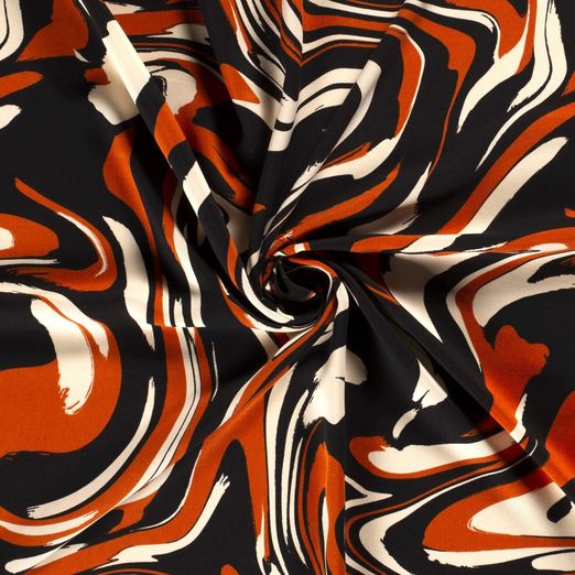 Bekleidungsstoff Viskose Retro Muster Karina Bekleidungsstoff Viskose Retro Muster Karina