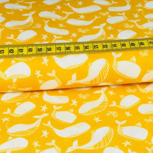 Viskose Wale auf Gelb