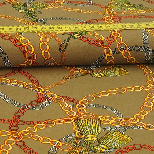 Viskose Blusenstoff Chains Schlamm