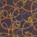 Viscose blusetyg Chains mörkgrå