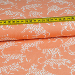 Viskose Weiße Tiger auf Apricot