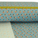 Soft Sweat Blumentraum auf Hellblau BIO