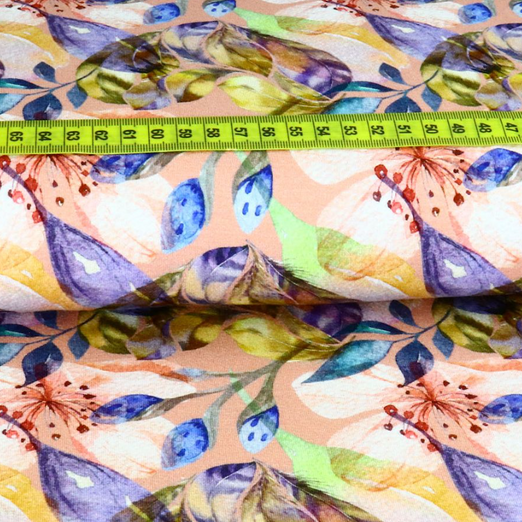 Jersey Dreamleaves auf Hellem Altrosa Digital