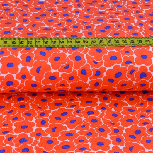 Viskose Jersey Blumenmeer Orange Viskose Jersey Blumenmeer Orange