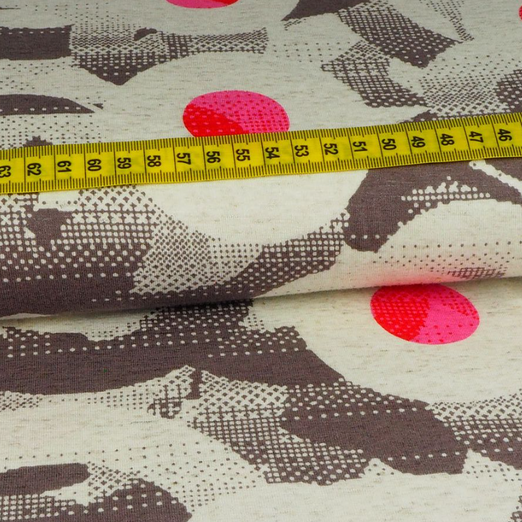 Viskose Jersey Circles Taupe