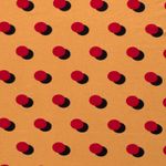 Viskose Jersey Geometric Dots Senfgelb