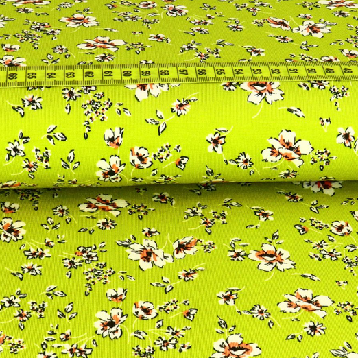 Modal Jersey Flowers Ockergelb Tencel™ Modal Jersey Flowers Ockergelb Tencel™
