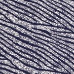 Viskos Jersey Zebraränder Vit/Mörkblå