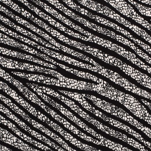 Viskose Jersey Zebrastreifen Weiß/Schwarz Viskose Jersey Zebrastreifen Weiß/Schwarz