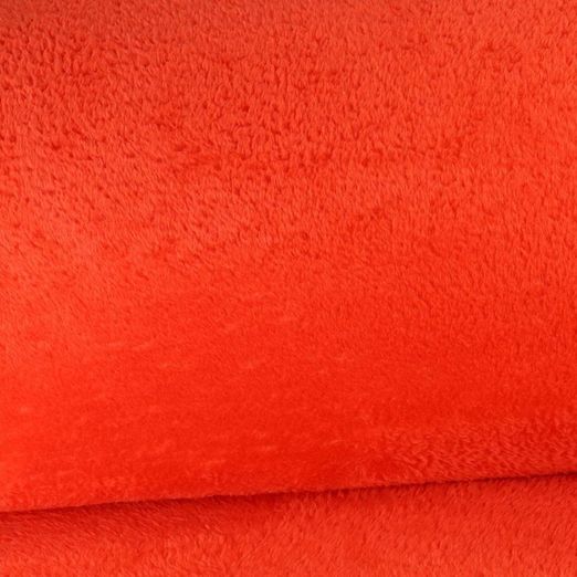 Kuschelfleece Uni Orange