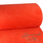 Kuschelfleece Uni Orange-1