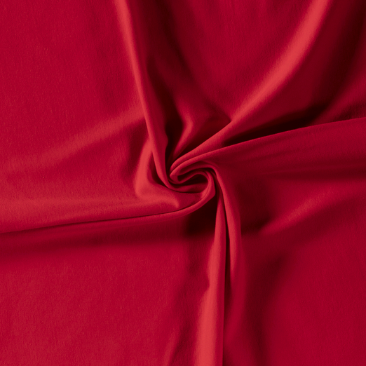 Sommersweat Uni ORGANIC Rot