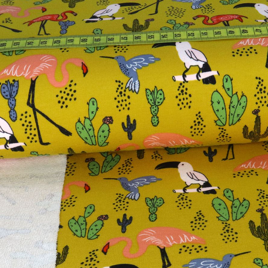 Sommersweat Tropical Paradise Senfgelb