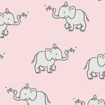Jersey Sweet Elephant auf Hellrosa