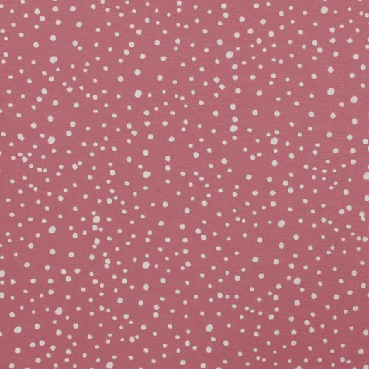 Jersey Minimal Dots auf Dunklem Altrosa