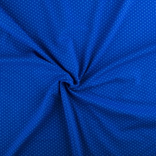 Jersey Kleine Pünktchen Standard Royalblau